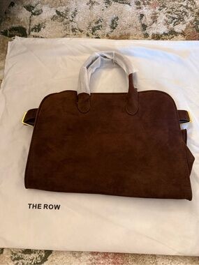 Designer inspired Brown vegan Suede hand bag